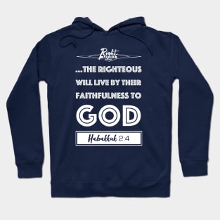 Live By Righteousness (flat white) Hoodie